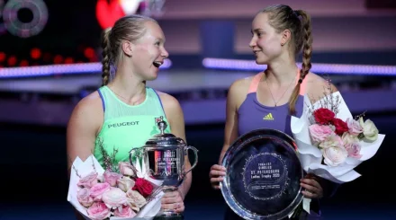 Президент WTA тайно наблюдала за тренировкой Рыбакиной
