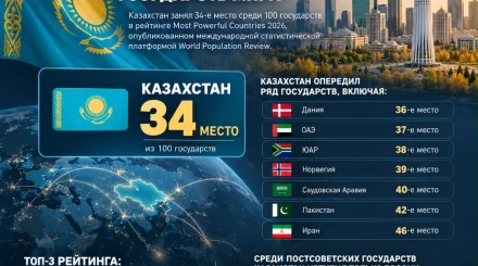 Қазақстан әлемдегі ең ықпалды 35 мемлекеттің қатарына енді