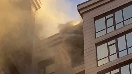 Пожар произошел в в 12-этажном жилом комплексе Астаны