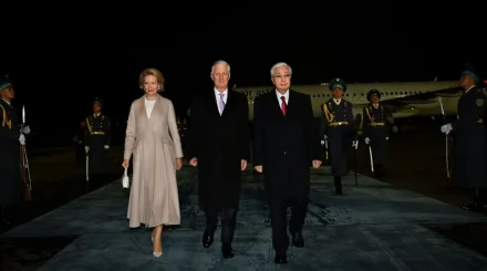 Президент Казахстана встретил в аэропорту Астаны короля и королеву Бельгии