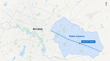 В Астане горит ангар на проспекте Акжол