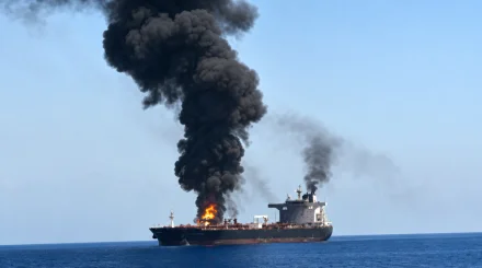 Еще один нефтяной танкер подорвался в Ормузском проливе
