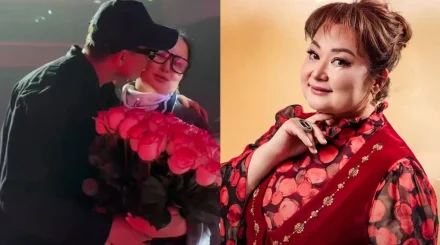 «Жүрегіме қуаныш сыйлаған сәт»: Роза Әлқожа жас жігіттен гүл шоқтарын алды
