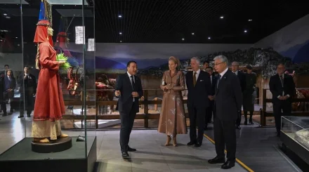 Королю и королеве Бельгии показали «Золотого человека» и сокровища Великой степи (ФОТО)
