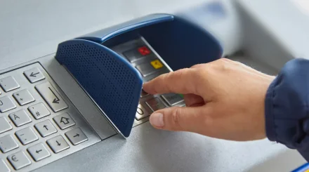 Әйелдердің ішкөйлегін киген бір топ еркек "жедел жәрдеммен" келіп, банкоматты үптеп кетті