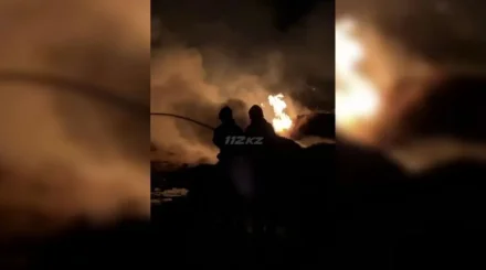  Ұлытау облысында 100 бума шөп өртеніп кетті 