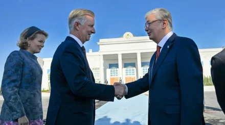 Президент Бельгиялықтар королі мен патшайымын Алматыға шығарып салды