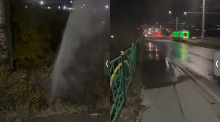 Павлодарда көпір астынан су сарқырап ағып жатыр: коммуналдық қызмет қайда қарап отыр?