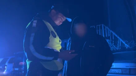 Алматы облысында камераға әдепсіз қимыл көрсетіп, көлік нөмірін жасырған жүргізуші ұсталды