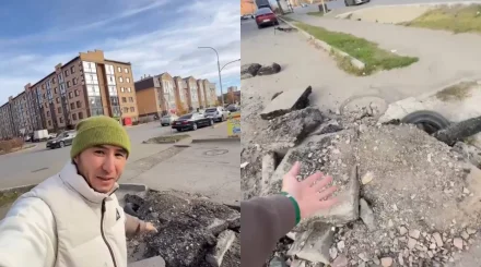 Көкшетауда жолдың ортасында бетон үйінділері жатыр: тұрғындар екі айдан бері жиналмағанын айтып шағымданды