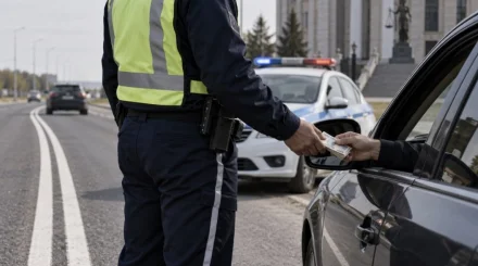 Полицейского осудили за взятку в 15 тысяч тенге в Павлодарской области