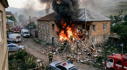 Мать и двое маленьких детей погибли при взрыве газа в частном доме