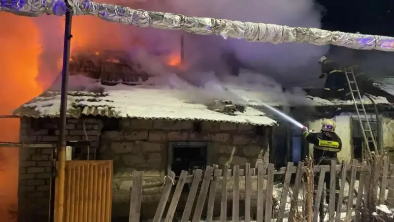 Екібастұзда жеке үй өртеніп, бір адам қаза тапты
