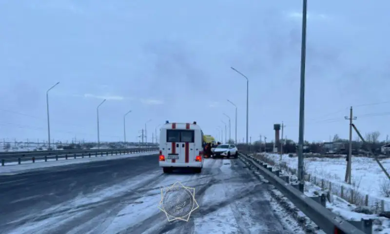 Қызылорда облысында екі көлік соқтығысып, бес адам зардап шекті