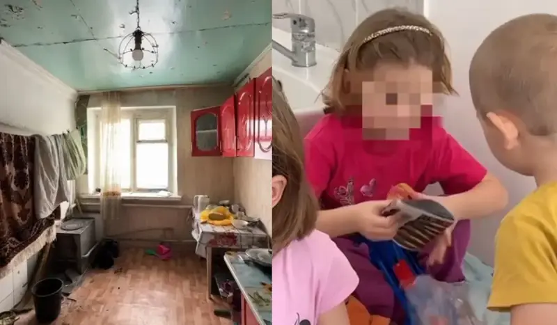 «Прокурорлар алып кетті»: Шортандыда төрт бала ата-анасы бар бола тұра жетім қалды (ВИДЕО)