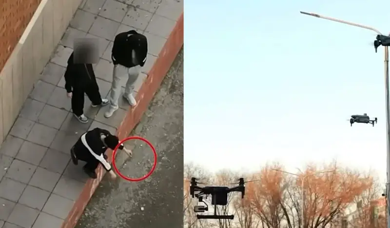 Астана полициясы темекі тартып тұрған адамдарды дрон арқылы видеоға түсіріп алған (ВИДЕО)