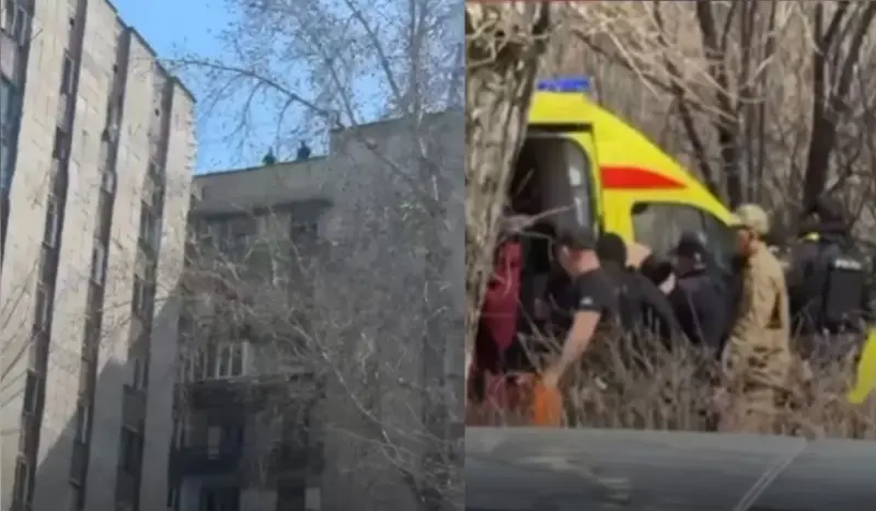Өскеменде көпқабатты үйдің шатырынан секіргісі келген адамды тұрғындар байқап қалған (ВИДЕО)