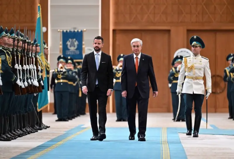 Қасым-Жомарт Тоқаев Тәуелсіздік сарайында Черногория Президентін қарсы алды