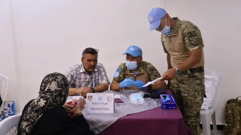 Казахстанские миротворцы оказали помощь жителям Сирии
