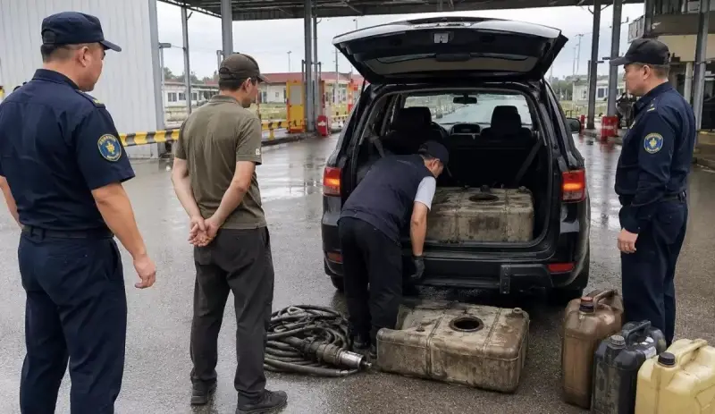 Қытай азаматтары Қазақстаннан екі тоннадан астам дизель отынын жасырын алып өтпек болған