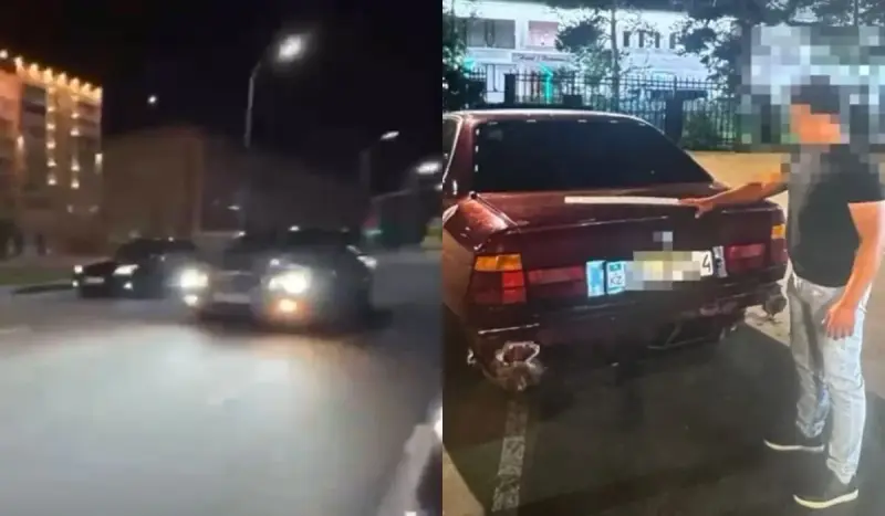 Водитель BMW из Павлодара опубликовал видео в соцсетях и получил штрафы