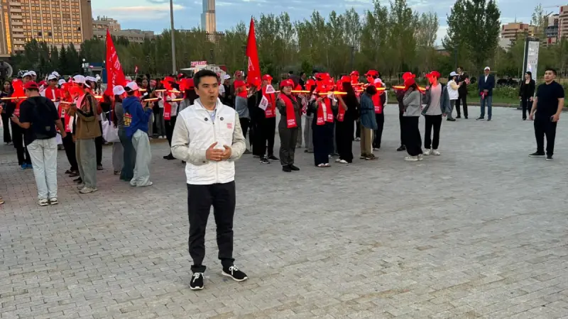 Қазақстан халық партиясы сайлауалды үгіт-насихаттың басталуына орай акция өткізді