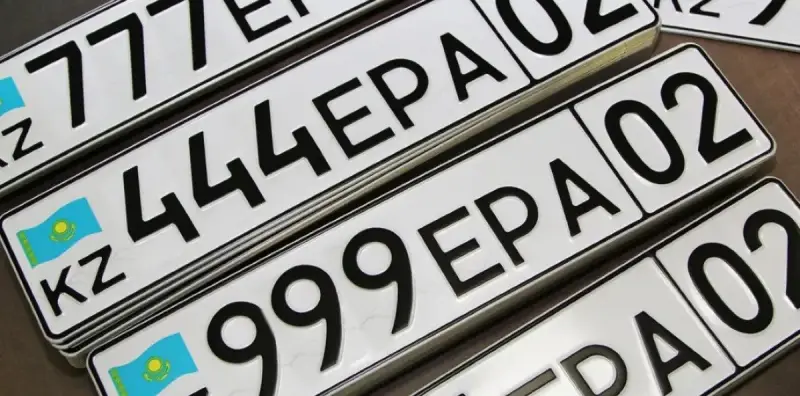 Ресейде жасалған жалған көлік нөмірлері Қазақстанда жаппай таратылған
