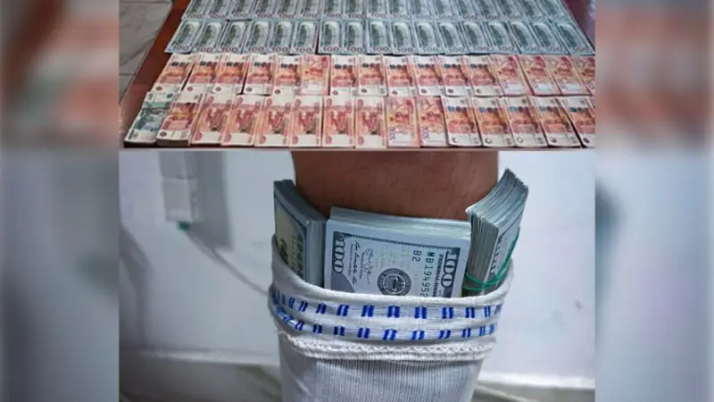 Шетелдік азамат киімінің астына 70 мың доллар жасырып, ел шекарасынан өтпек болды