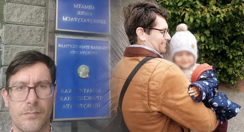 Не видел сына два года: американец объявил голодовку у прокуратуры Алматы