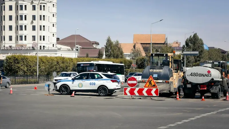 Движение ограничат на улице Кравцова в Астане