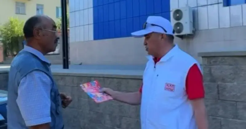НПК провела агитационную встречу в торговом доме "Жибек жолы" в Балхаше
