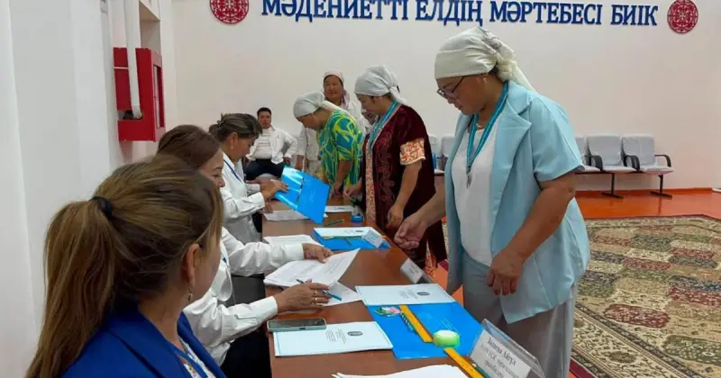  Қызылорда облысында 15 батыр ана бір мезетте сайлау учаскесіне келді 