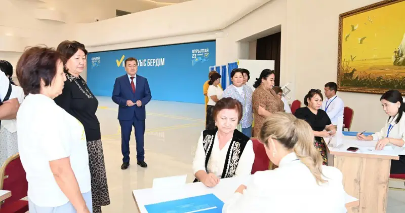  Құрылтай – 2026: Қызылорда облысының әкімі Мұрат Ергешбаев дауыс берді 