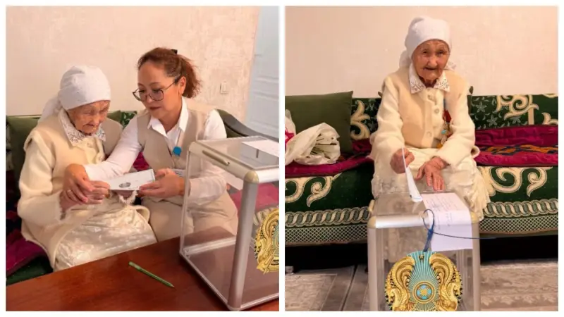 Құрылтай сайлауында ғасыр жасаған әже дауыс берді