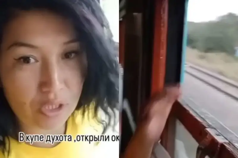 «Купеде демалу мүмкін емес»: Қостанай – Астана пойызындағы аптапқа жолаушылар шағымданды