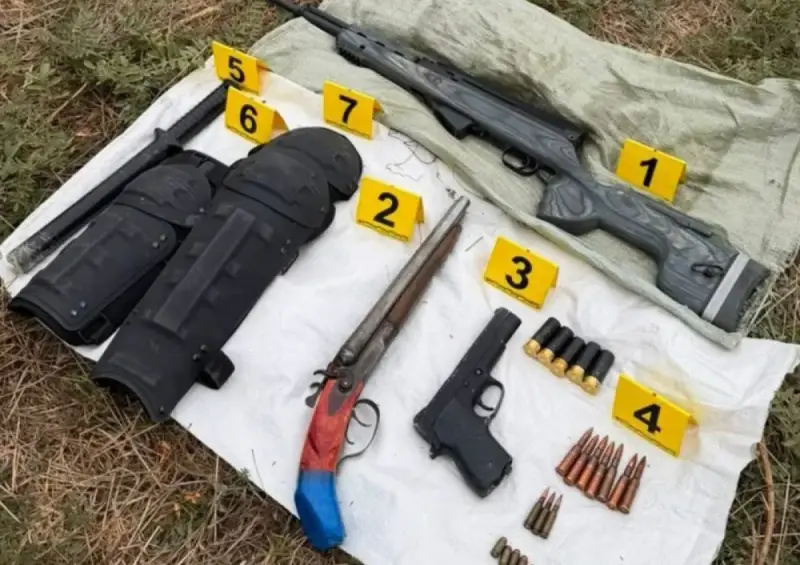 Оружие и боеприпасы изъяли сразу в 12 регионах Казахстана