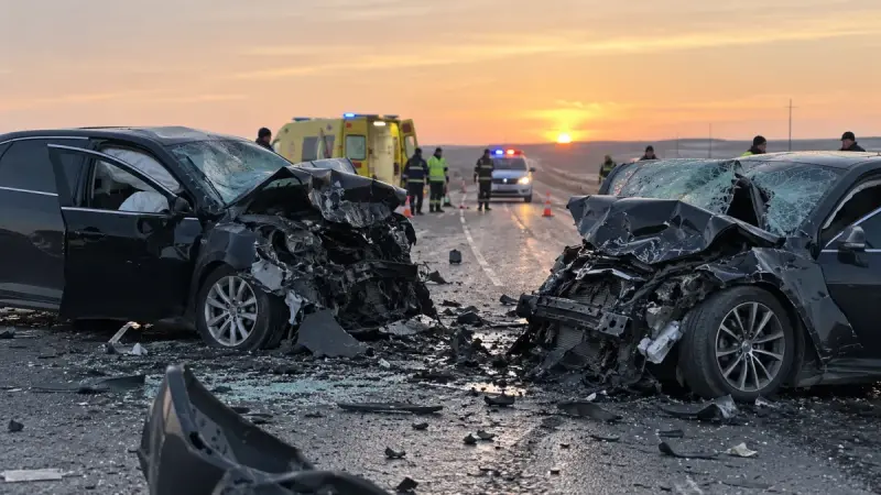 Шесть человек погибли в лобовом столкновении двух Toyota Camry в Актюбинской области