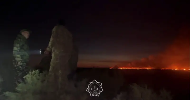   Алматы облысында құрғақ шөп пен қамыс өртенді:   