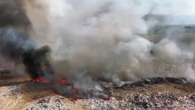 Алматы облысындағы қоқыс полигонынан өрт шықты