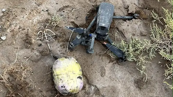 Дрон с «посылкой» нашли возле колонии в Атырау