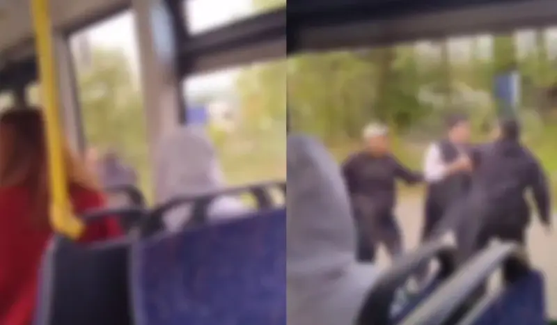 «Күйеуімді автобус есігіне қысып тастады»: Астанада жүргізуші жолаушымен жаға жыртысты (ВИДЕО)