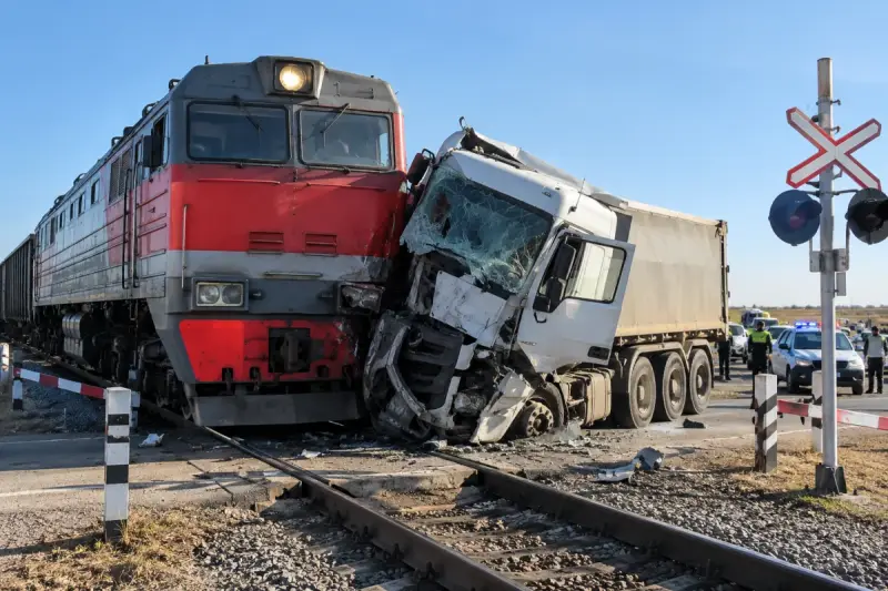 Тепловоз жүк көлігіне соғылды: Ақтөбе облысында ірі жол апаты болды