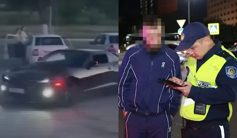 Астанада дрифт жасап, мақтанбақ болған жүргізуші 10 тәулікке қамалды (ВИДЕО)