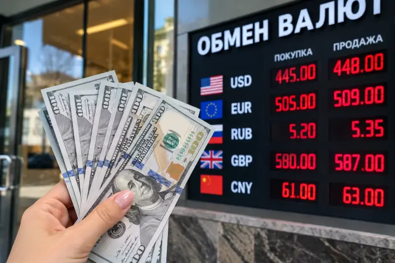 До 448 тенге доходит цена доллара в обменниках Казахстана