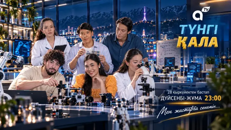 Премьера сериала «Түнгі қала» на телеканале Almaty Tv: история о молодых ученых и силе духа
