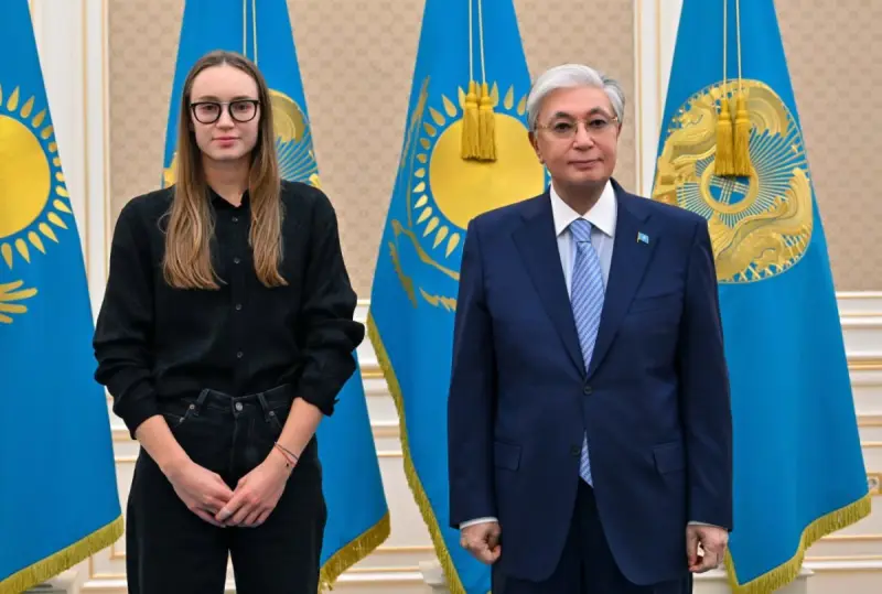 Тоқаев Елена Рыбакинамен кездесті