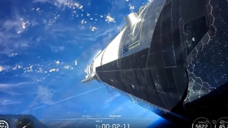SpaceX впервые вывела Starship на орбиту в рамках 14-го испытательного полета