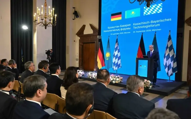 Президент бавариялық бизнесмендерді өнеркәсіп және логистика хабтарын бірлесе құруға шақырды