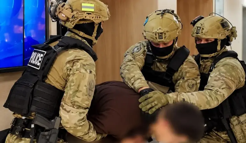 Ақтауда бір топ полицей түнгі клубтардың бірінде алаңсыз жүрген жас жігітке тап берді (ВИДЕО)