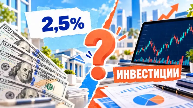 Стоит ли уходить из инвестиций ради долларового депозита под 2,5%
